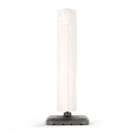 Parasol de jardin sur bras Shade Deluxe 4x3 m avec housse et éclairage LED solaire, pivotant