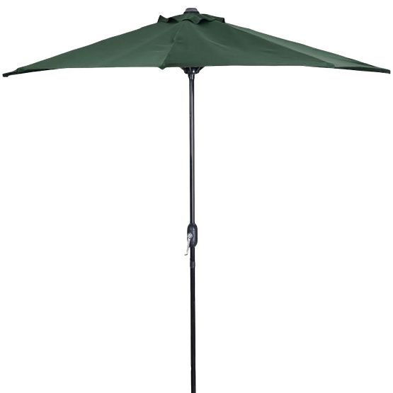 Parasol mural demi-jardin pour terrasse 2,7m vert