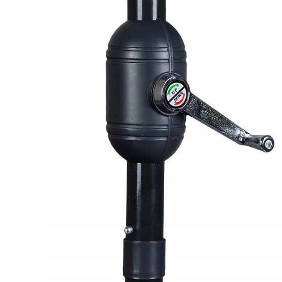 Parasol mural demi-jardin pour terrasse 2,7m vert