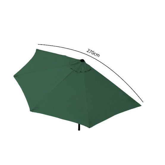 Parasol mural demi-jardin pour terrasse 2,7m vert