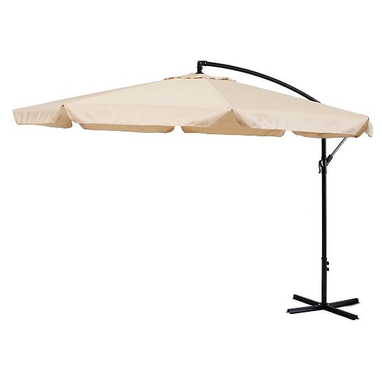 Parasol pliant pour la terrasse - beige