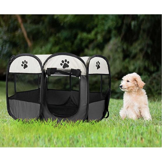 Parc pliable universel pour chien et chat - gris