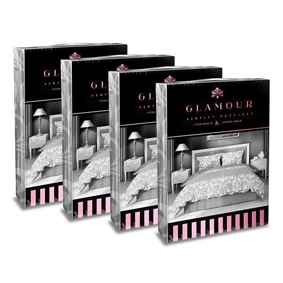 Parure de lit en coton Ornements glamour 140x200cm + 70x90cm