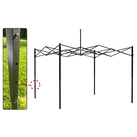 Pavillon commercial express 3x3 m blanc