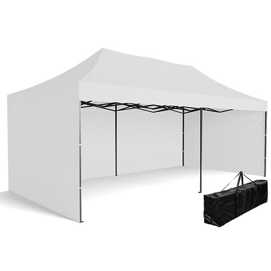 Pavillon commercial express - 3x6 m - blanc
