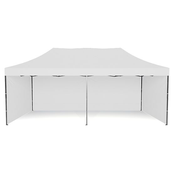Pavillon commercial express - 3x6 m - blanc