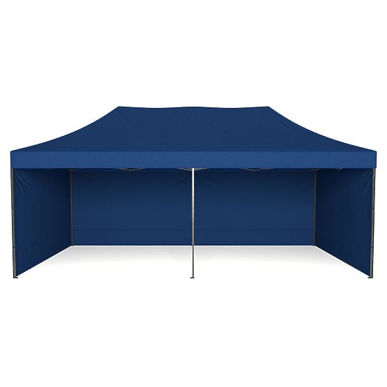 Pavillon commercial express - 3x6 m - bleu