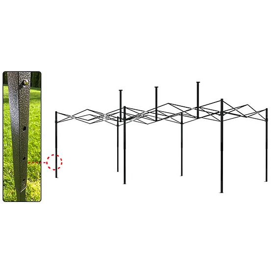 Pavillon commercial express - 3x6 m - vert