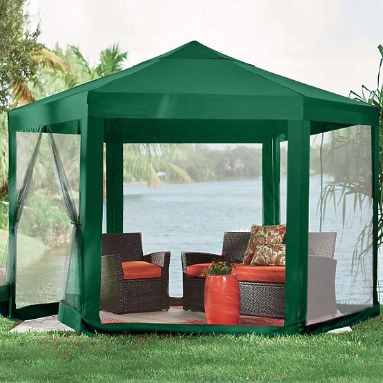 Pavillon de jardin 2x2x2 m avec moustiquaire vert MultiGarden