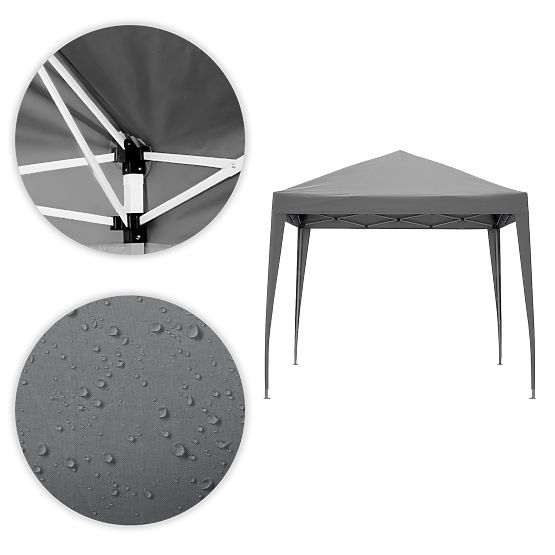 Pavillon de jardin 3x3 m auvent automatique pour terrasse MultiGarden