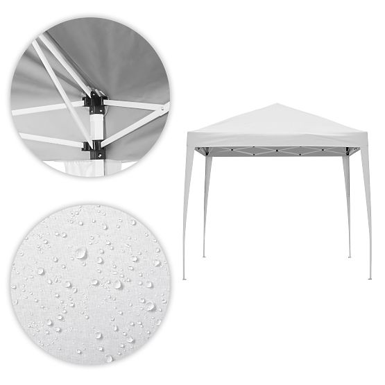 Pavillon de jardin 3x3 m avec toit dépliable automatique pour terrasse et jardin MultiGarden