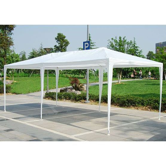 Pavillon de jardin 3x6 m 6 parois blanc MultiGarden