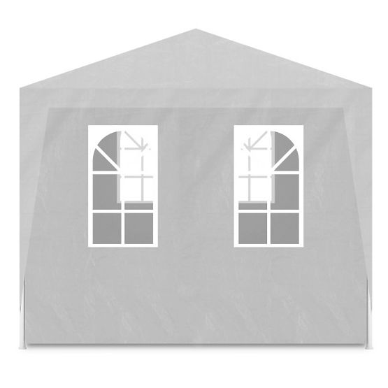 Pavillon de jardin 3x9 m 8 parois blanc MultiGarden