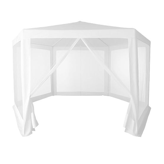 Pavillon de jardin commercial 2x2x2 m avec moustiquaire blanc MultiGarden