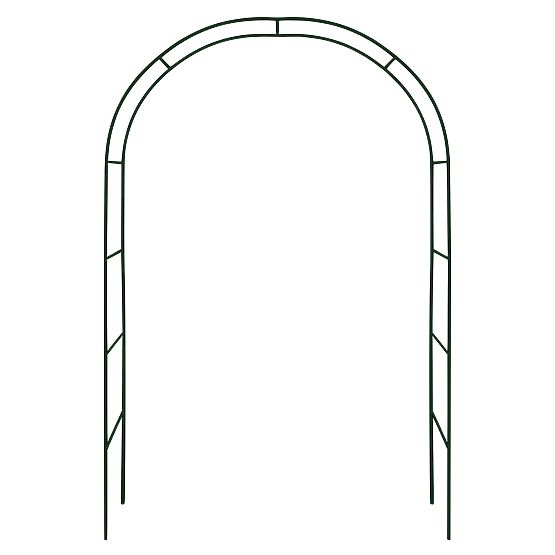 Pergola en métal en arc noir 240 cm