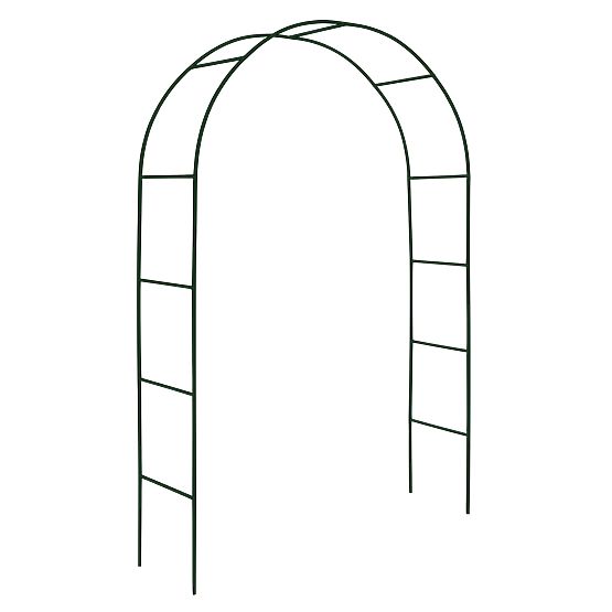 Pergola en métal en arc noir 240 cm