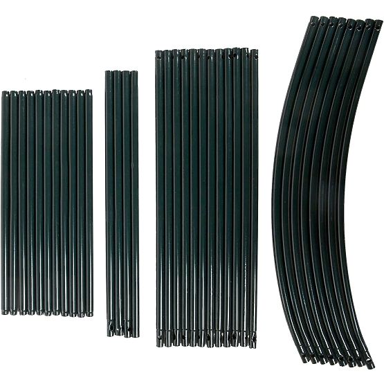 Pergola en métal en arc noir 240 cm