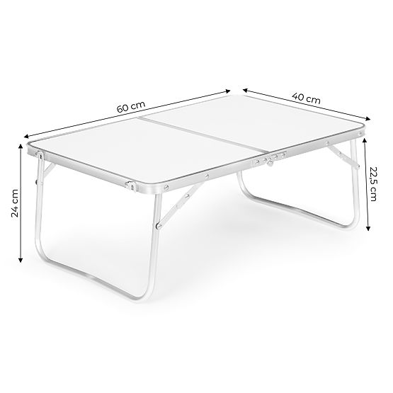 Petite table de pique-nique pliante 60x40 cm blanche MultiGarden