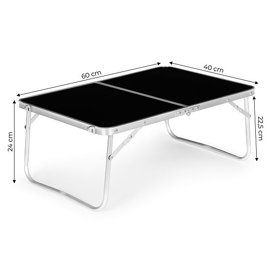 Petite table de pique-nique pliante 60x40 cm noire MultiGarden