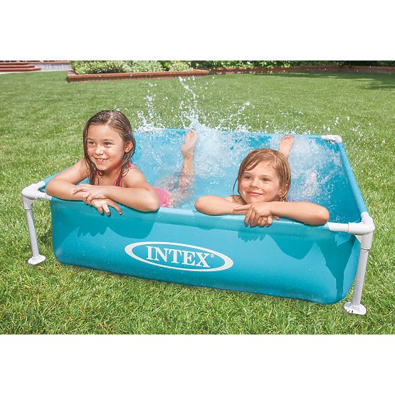 Piscine carrée à cadre pour enfants 122x122x30 cm INTEX 57173