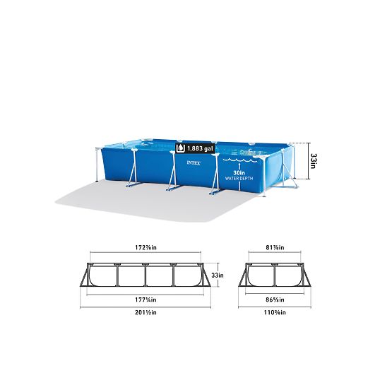 Piscine de jardin avec cadre 450x220x84 7127L INTEX 28273