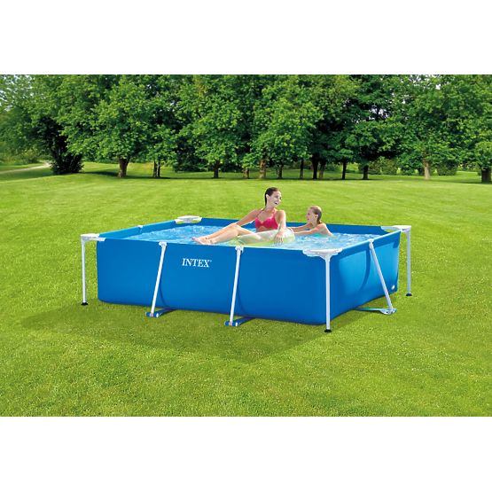 Piscine de jardin rectangulaire avec cadre 3x2m Intex