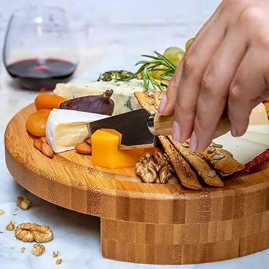 Planche à apéritifs et fromages en bambou Andra