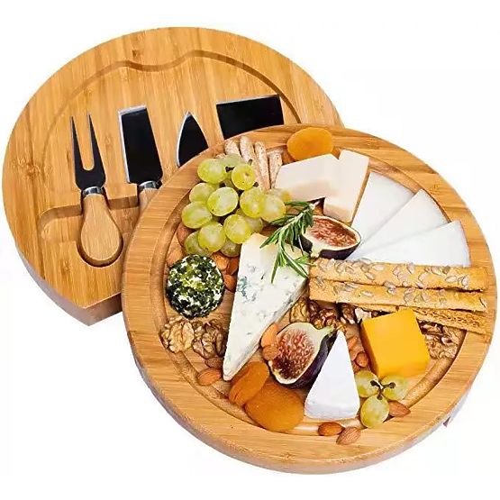 Planche à apéritifs et fromages en bambou Andra