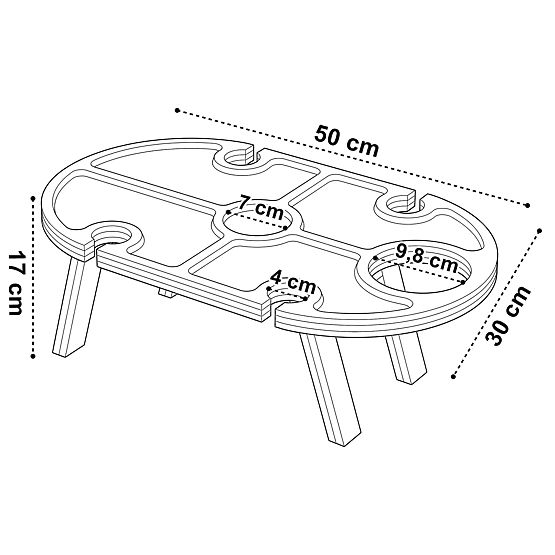 Planche de service en bambou DELIA