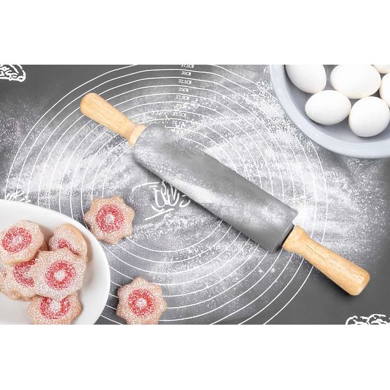 Planche de travail en silicone SELMA graphite 70x50 cm