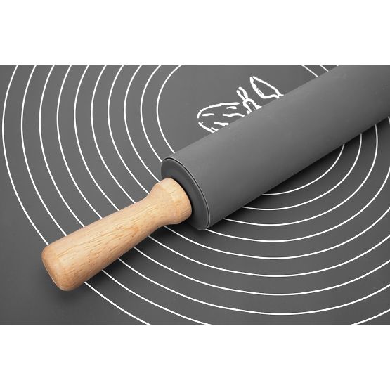 Planche de travail en silicone SELMA graphite 70x50 cm