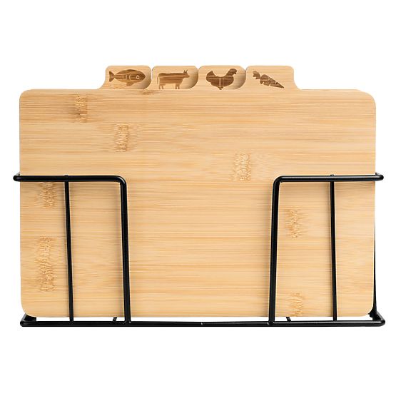 Planche à découper en bambou Skara ensemble de 4 pièces