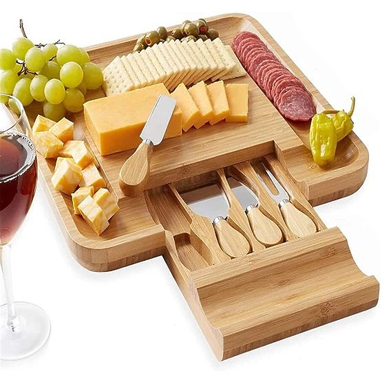 Planche en bambou pour apéritifs et fromages Estera