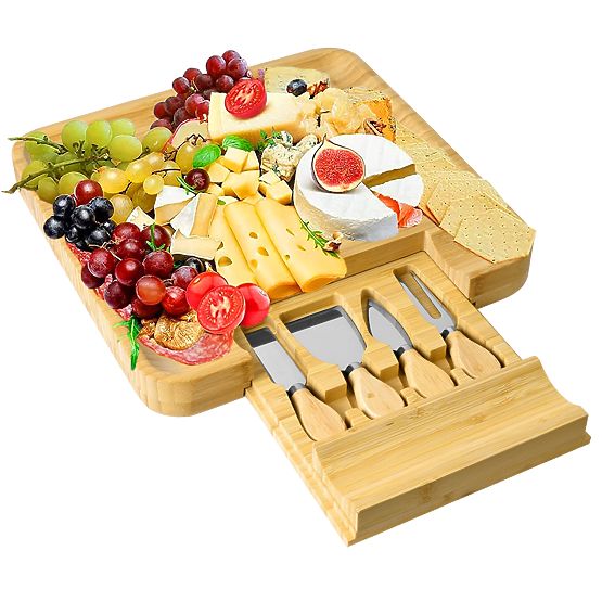 Planche en bambou pour apéritifs et fromages Estera