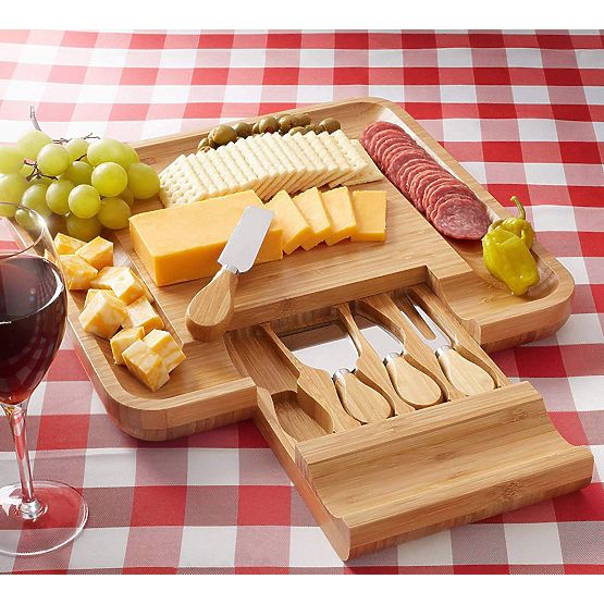 Planche en bambou pour apéritifs et fromages Estera