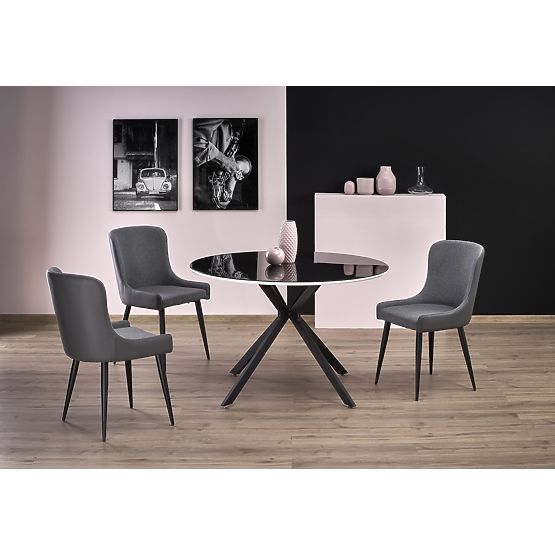 Plateau AVELAR - noir / blanc, cadre - noir