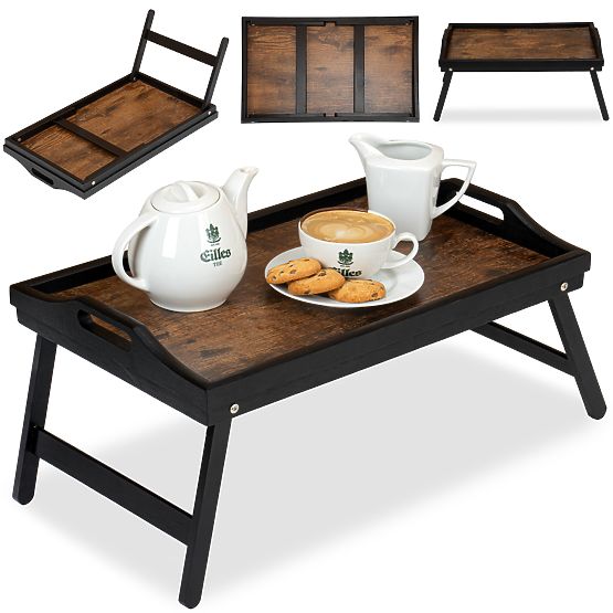 Plateau de petit-déjeuner pliable AURELIA RUSTIC