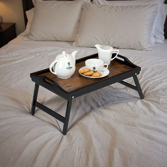 Plateau de petit-déjeuner pliable AURELIA RUSTIC