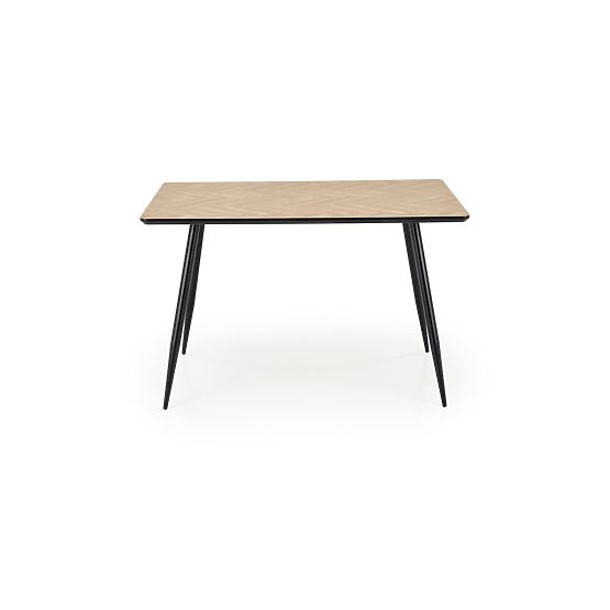 Plateau de table BERTO - naturel, pied - noir (2p=1ks)