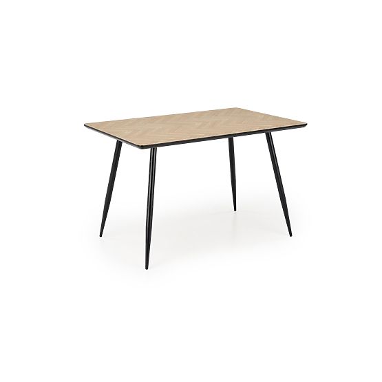 Plateau de table BERTO - naturel, pied - noir (2p=1ks)