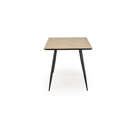 Plateau de table BERTO - naturel, pied - noir (2p=1ks)