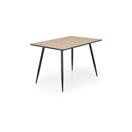 Plateau de table BERTO - naturel, pied - noir (2p=1ks)