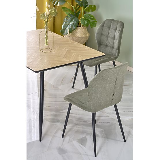Plateau de table BERTO - naturel, pied - noir (2p=1ks)