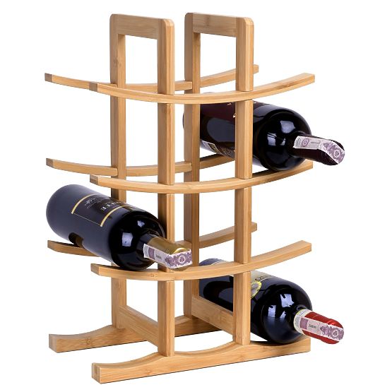 Porte-bouteilles en bambou Todgar