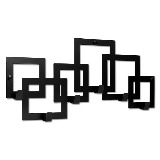 Porte-manteau mural KARDUS noir