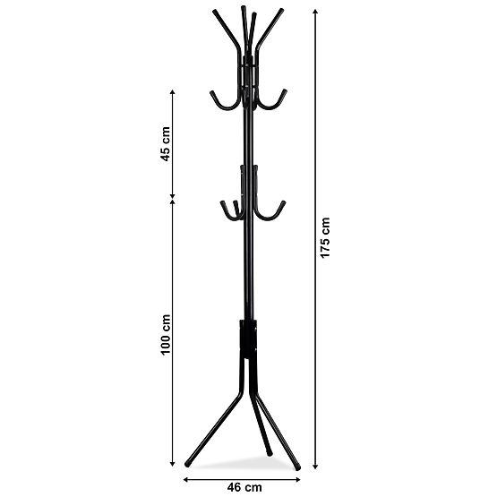 Porte-manteau sur pied pour vêtements, habits, vestes