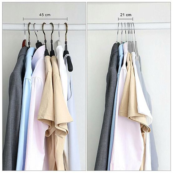 Porte-manteaux Flexi ensemble de 10 pièces gris-noir