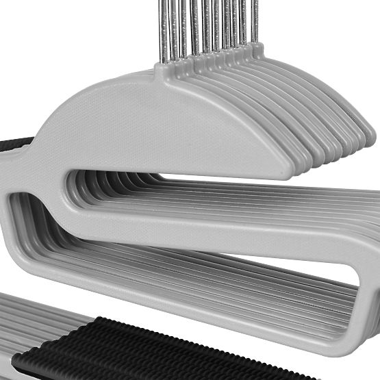 Porte-manteaux Flexi ensemble de 10 pièces gris-noir