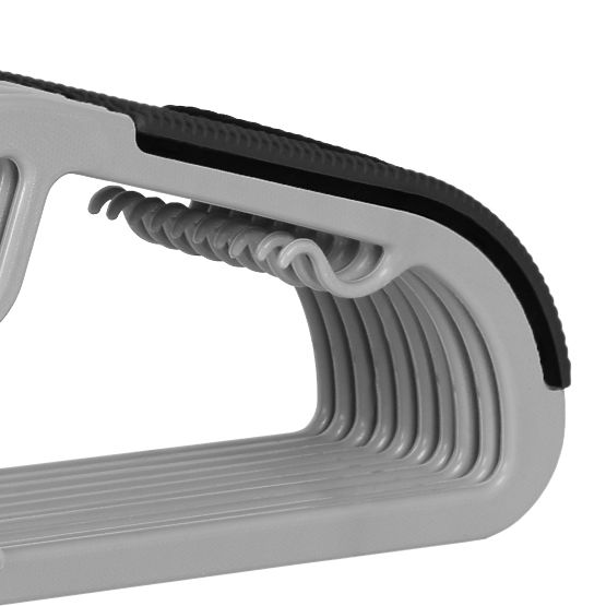 Porte-manteaux Flexi ensemble de 10 pièces gris-noir