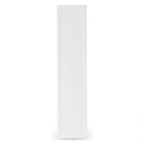 Porte pour armoire Neroli, 45,6 cm, panneau arqué, blanc, droit